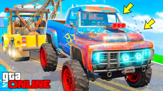 GTA 5 - УГНАЛ РЖАВЫЙ БИГФУТ НА БОЛЬШИХ КОЛЁСАХ ! - БИТВА ЭВАКУАТОРОВ В ГТА 5 ОНЛАЙН