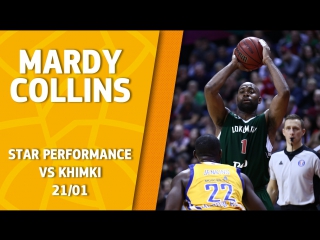 Star Performance. Mardy Collins vs Khimki – 22 pts  career high 7 reb, 10 ast and 31 eff!